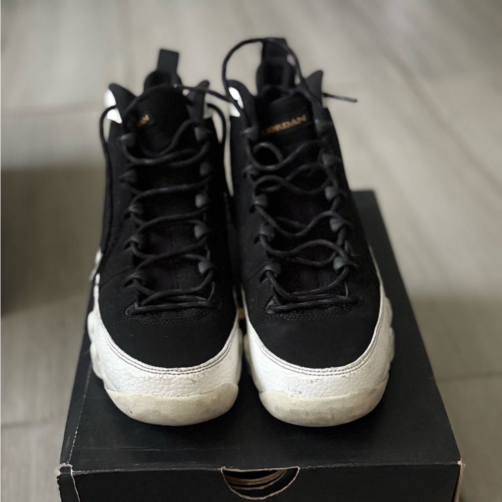 Black and White High-Top Sneakers